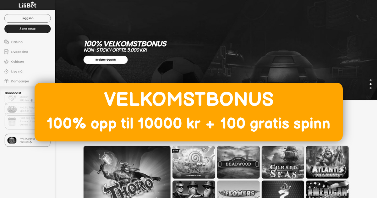 LiliBet Casino: Beste Spilleautomater i Norge